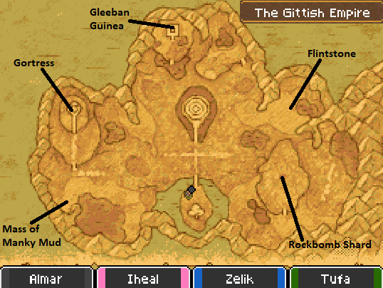 The Gittish Empire Map Locations